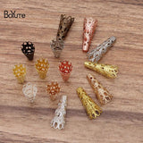 BoYuTe Metal Brass Stamping Filigree Bead Caps Diy Hand Jewelry Accessories