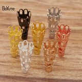 BoYuTe Metal Brass Stamping Filigree Bead Caps Diy Hand Jewelry Accessories