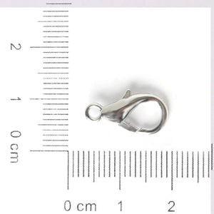 100pcs 16mm Silver Bronze Lobster Clasp DIY Jewelry Findings