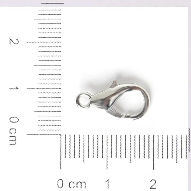 100pcs 16mm Silver Bronze Lobster Clasp DIY Jewelry Findings
