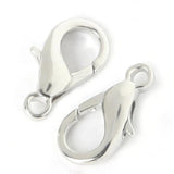 100pcs 16mm Silver Bronze Lobster Clasp DIY Jewelry Findings