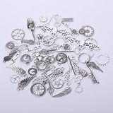 52pcs Vintage Metal Steampunk Charms Pendants DIY Accessories