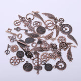52pcs Vintage Metal Steampunk Charms Pendants DIY Accessories