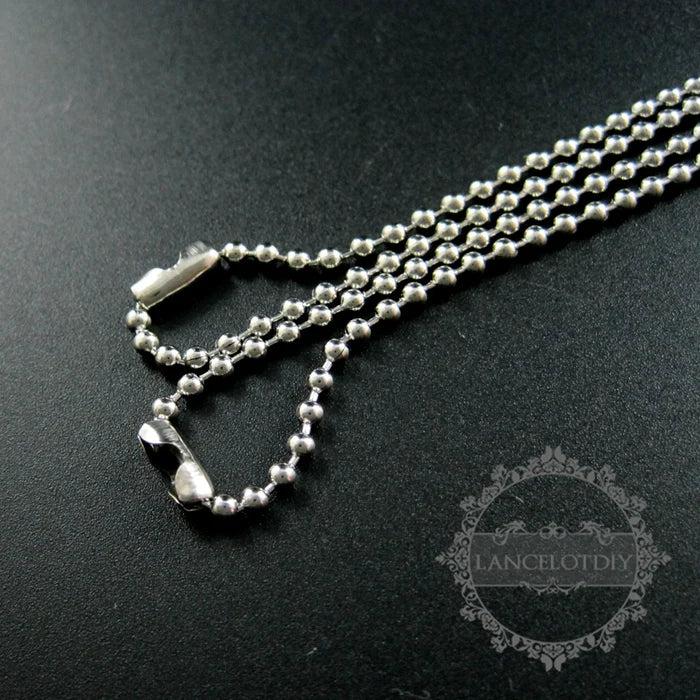 2.4mm Stainless Steel Necklace Chain DIY Jewelry Findings