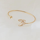 14K Copper-Clad Butterfly Bracelet with Needle Tray Semi-Finished Jewelry DIY
