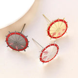 34mm Copper Plated Umbrella DIY Jewelry with Baroque Pearl Doll Pin Accessories