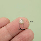 316L Stainless Steel Natural Stone DIY Pendants 4pcs/lot