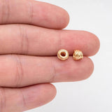 10pcs Plated Brass Spacer Beads for DIY Jewelry Making