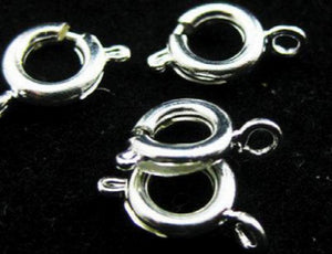 100pcs Silver Round Clasps 9*6mm for Charms Bracelets P1803