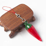 100pcs Christmas Bell Keychain Lanyard for Phone USB Flash Drive Charm Keyring