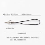 100pcs Polyester Single Ring Lanyard Christmas Bell Keychain Rope
