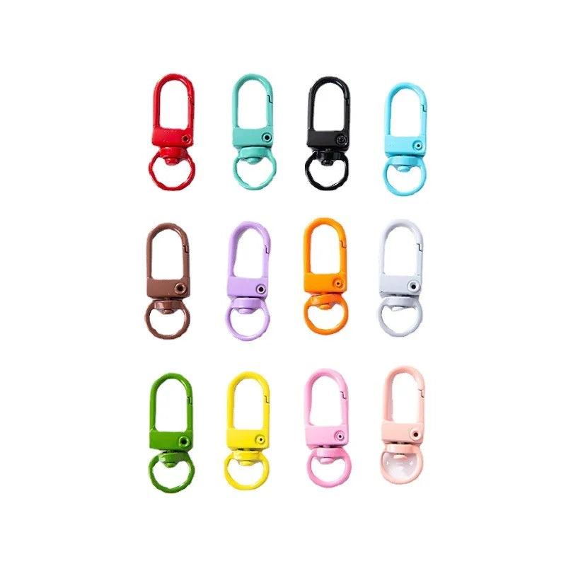 10pcs Door Shape Keychains Lobster Clasps Hooks Key Chain Rings DIY Gift