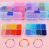 3mm Seedbeads Glass Beads Mix for Jewelry Making DIY Materials