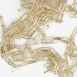 Geometric Necklace Brass 14K Plated Chain 1 Yard Length