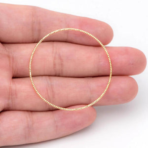 10pcs Round Ring 30/ 40mm, Brass Hoop Circle for DIY Jewelry Making (GB-1606)