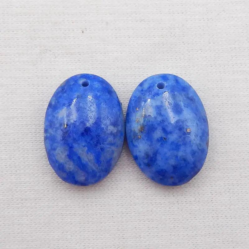 Lapis Lazuli Earring Bead Accessories 18x13x6mm 5g