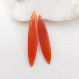 2Pcs Red Agate Pendant Beads 47x9x4mm DIY Jewelry Making Necklace