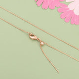 MB25 Thin Necklace 18K Plated Mash Up Long Chain DIY 6pcs
