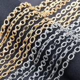DIY Chain Charms 18K Plated Copper Metal 1m/lot