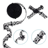 20 Yards Music Notation Grosgrain Ribbon Musical Note Style