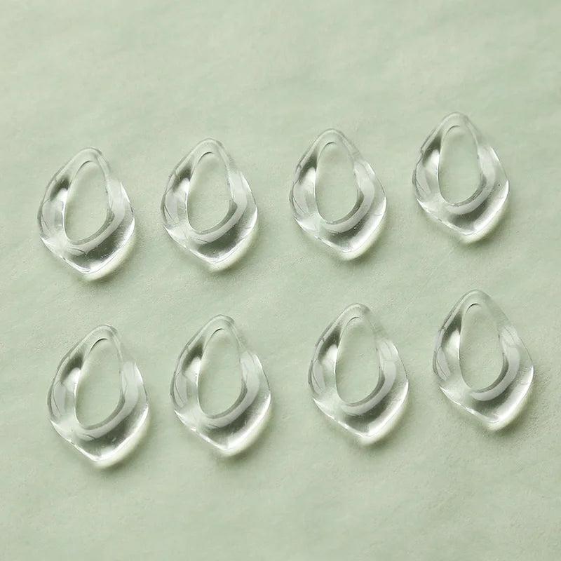 Resin Frame Water Droplets Earring Material