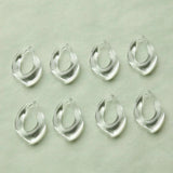 Resin Frame Water Droplets Earring Material