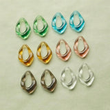 Resin Frame Water Droplets Earring Material