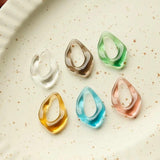 Resin Frame Water Droplets Earring Material