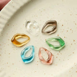 Resin Frame Water Droplets Earring Material