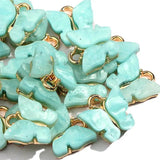 10Pcs Butterfly Charms Resin Alloy DIY Earrings Making