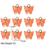 10Pcs Butterfly Charms Resin Alloy DIY Earrings Making