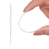 8pcs Stainless Steel Big Eye Beading Needles Jewelry Tool
