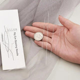 8pcs Stainless Steel Big Eye Beading Needles Jewelry Tool