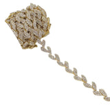 Crystal Trim Belt Applique Chain Strap Shoulder Jewelry
