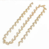 Crystal Trim Belt Applique Chain Strap Shoulder Jewelry