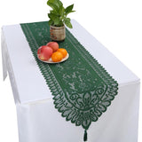 Xmas Lace Table Runner With Tassel for Wedding Party Decor