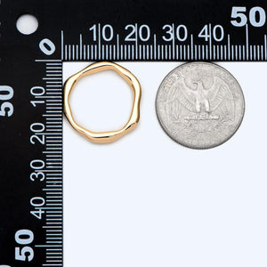 4pcs Irregular Layering Signet Wave Ring Set