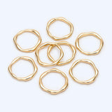 4pcs Irregular Layering Signet Wave Ring Set