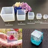 Cube Resin Casting Mould 20-65mm DIY Silicone Pendant Jewelry Craft Tool