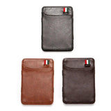 Solid Mini PU Leather Magic Wallet Men Small Money Clips Credit Card Holder