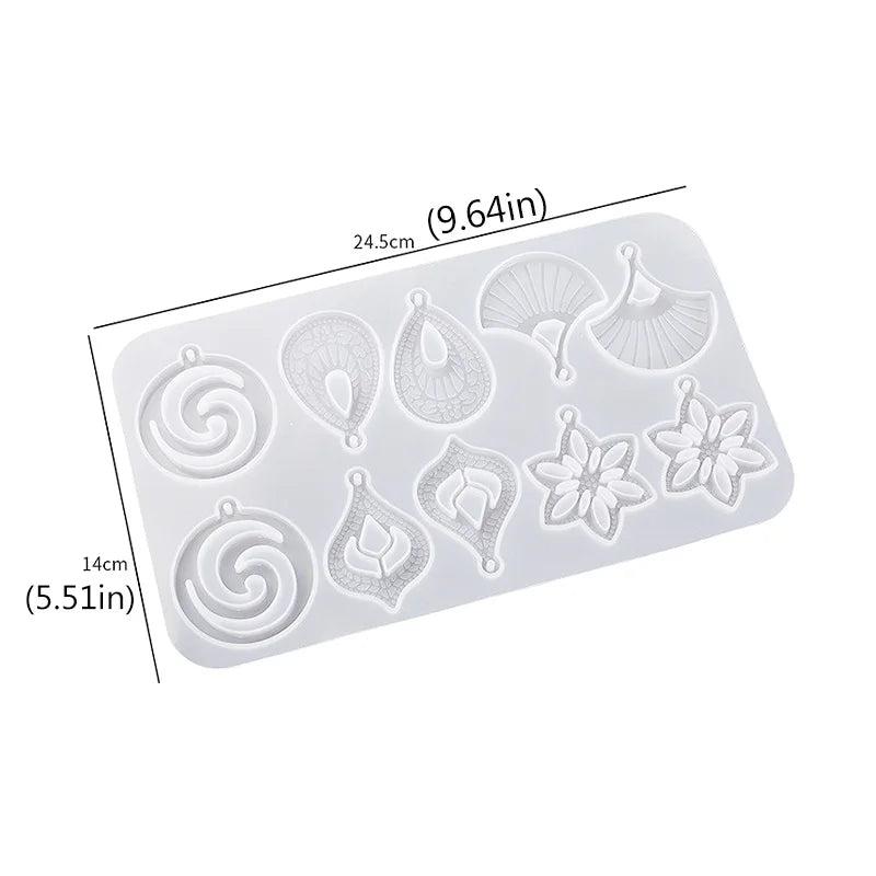 Resin Silicone Mold for Earring Pendant Jewelry