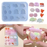 Silicone Quicksand Keychain Mold DIY Pendant Crafting Molds