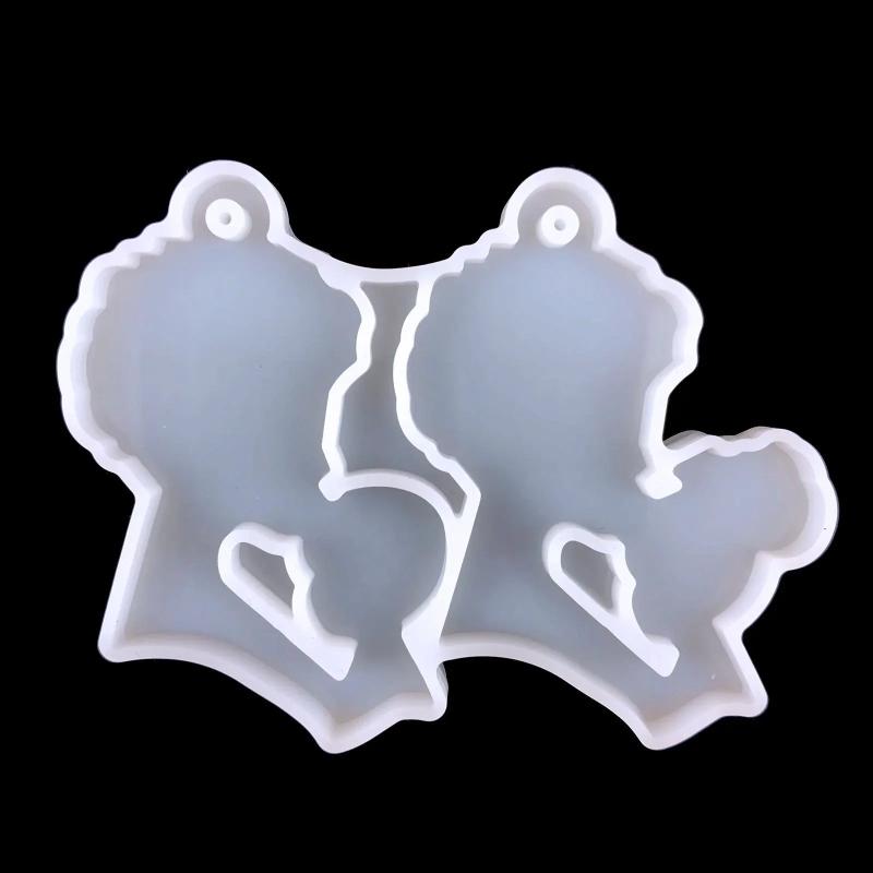 Parent Letter Keychain Resin Mold DIY Pendant UV Epoxy Mold