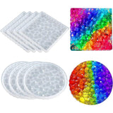 Sea Wave Crystal Silicone Mold for Epoxy Resin Coaster Making