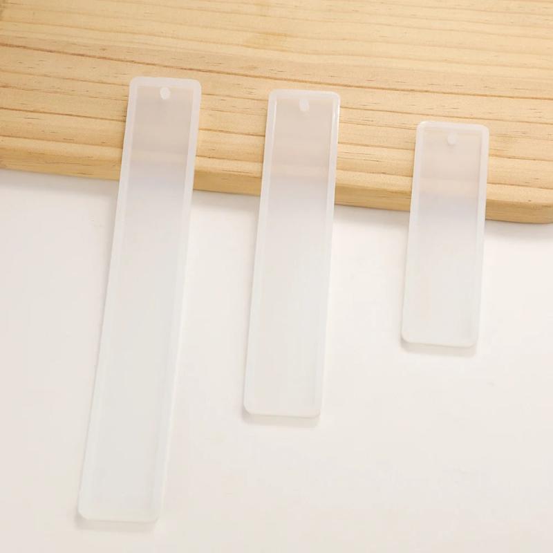 3pcs/set Rectangle Bookmark Silicone Mold For DIY Bookmark Epoxy Resin Mold