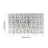 Arabic Numerals Epoxy Resin Mold Letter Digital Number Pendant Silicone Mould