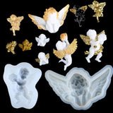 Angel Cupid Silicone Molds UV Epoxy Resin Lovely angel Mould for Decoration