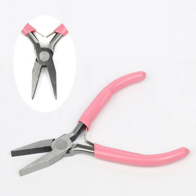 Pink End Cutting Wire Pliers Jewelry Making DIY Repair Beading Tools