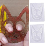 DIY Self-Defense Cat Keychain Silicone Mould for Resin Clay Crafts