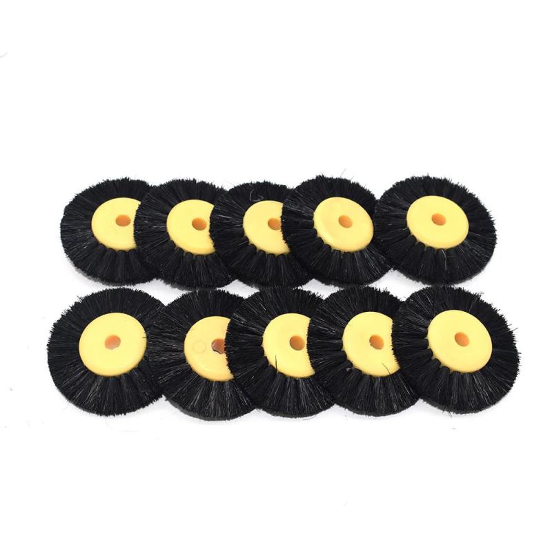12PCS 55MM Brown Bristle Buffing Abrasive Brush Jewelry Tools